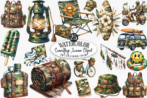 Camouflage Summer Sublimation, an Illustration by Designking