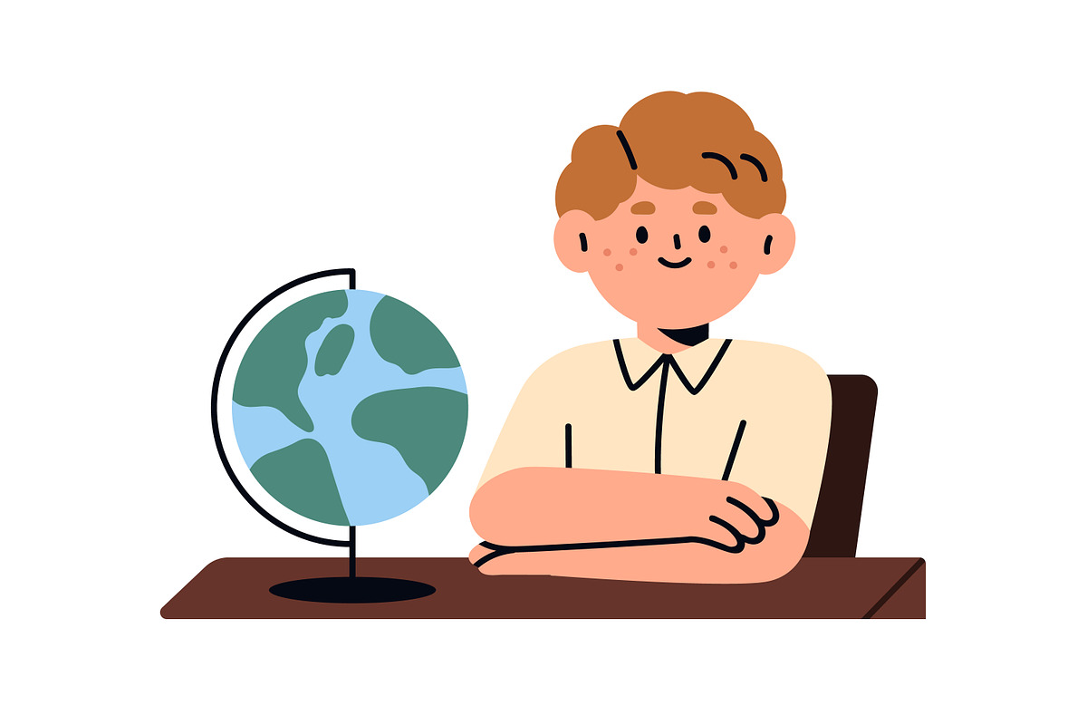 Kids students study at school set, an Education Illustration by Good Studio (Photo 14 of 16)