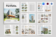 Portfolio | Canva, MS Word, InDesign, a Brochure Template by Leaflove (Thumbnail 1 of 10)
