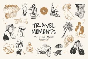 Travel Illustrations, an Object Graphic by iStar Design