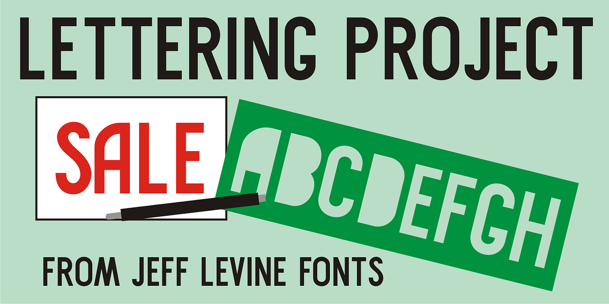 Lettering Project JNL, a Sans Serif Font by Jeff Levine Fonts