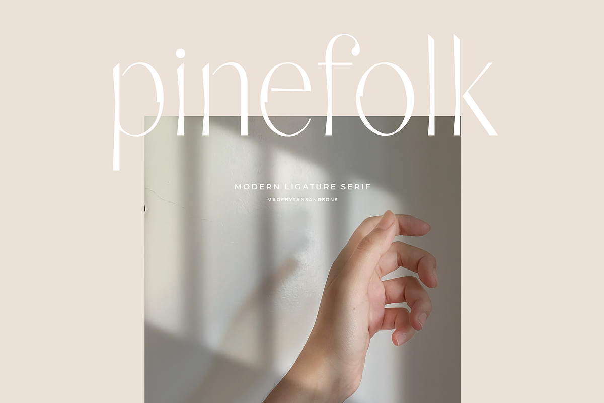 Feathers - Ligature Sans Serif, a Sans Serif Font by Sans & Sons (Photo 2 of 10)