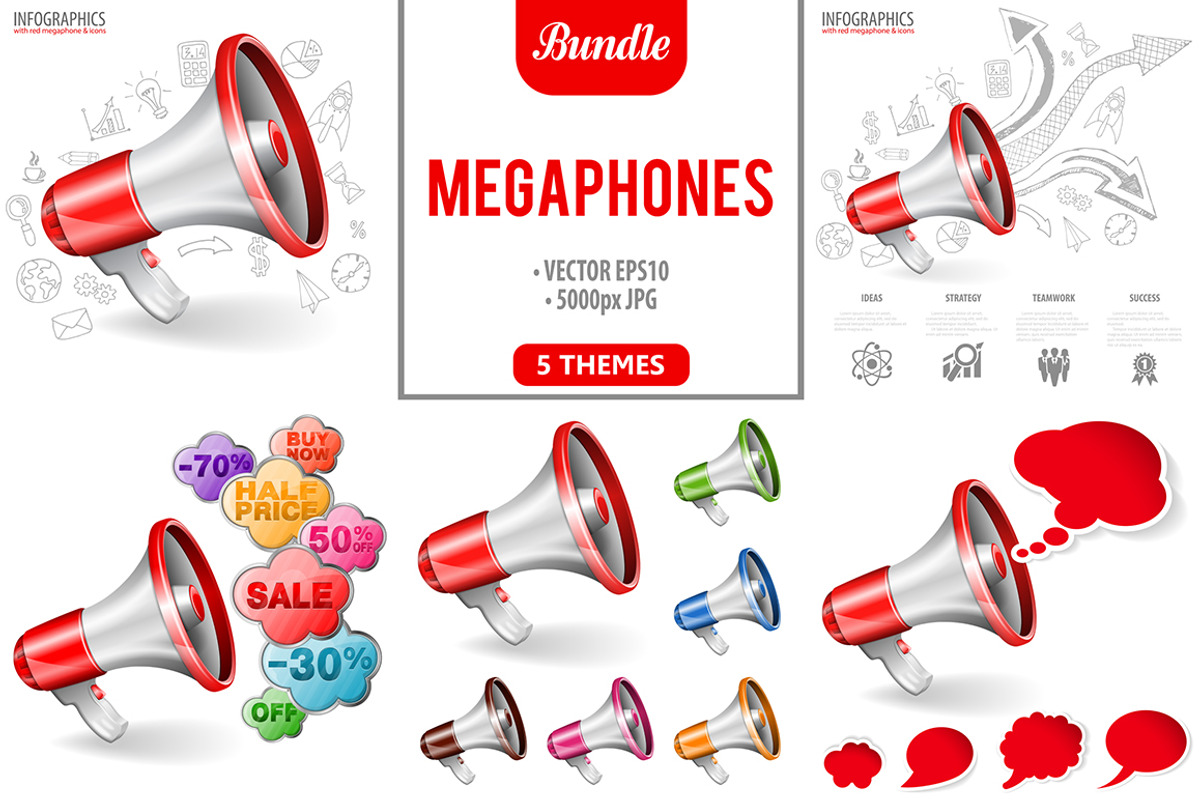 Megaphones, a Technology Illustration by TAlex (Photo 1 of 6)