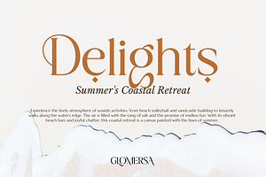 Glomersa - Modern Luxury Serif Font