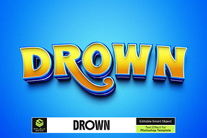 Drown Text Effect, a Layer Style Add-On by iDoodle Studio