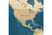 Vector World Map - Large&Detailed, a Decorative Illustration by PorcuPen Works (Thumbnail 3 of 7)