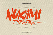 Nukami Display Typeface, a Handwritten Font by Sundaylab (Thumbnail 1 of 4)