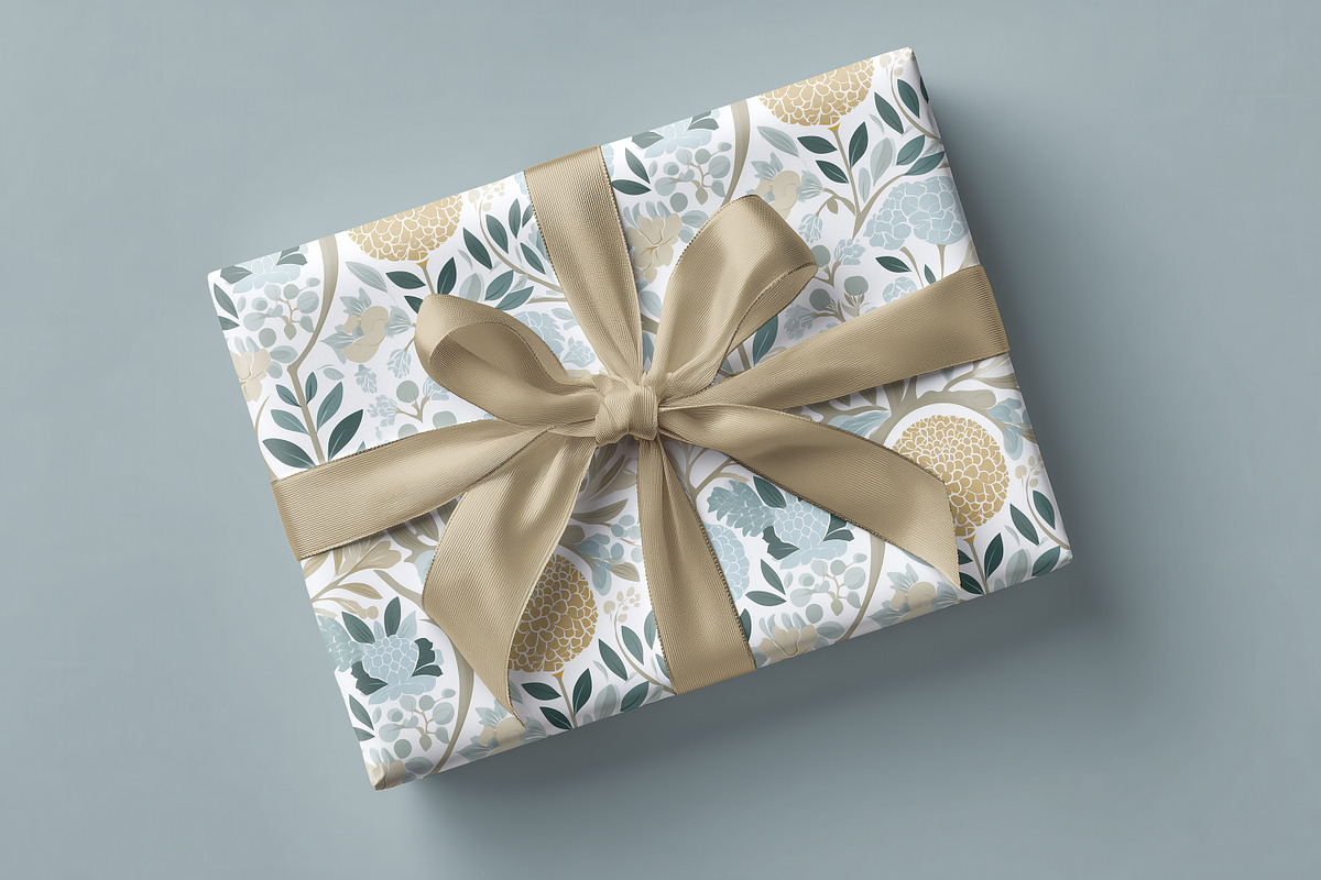 Wrapping Paper Gift Box Mockup, a Packaging Mockup by 1001 mockups (Photo 7 of 8)