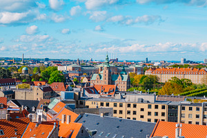 Copenhagen rooftops and Rosenborg Castle, a Photo by Nito