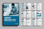 Digital Company Brochure Template, a Brochure Template by E-Type (Thumbnail 1 of 7)