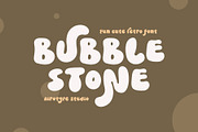 Bubble Stone - Cute Retro Font, a Font by Airotype (Thumbnail 1 of 11)