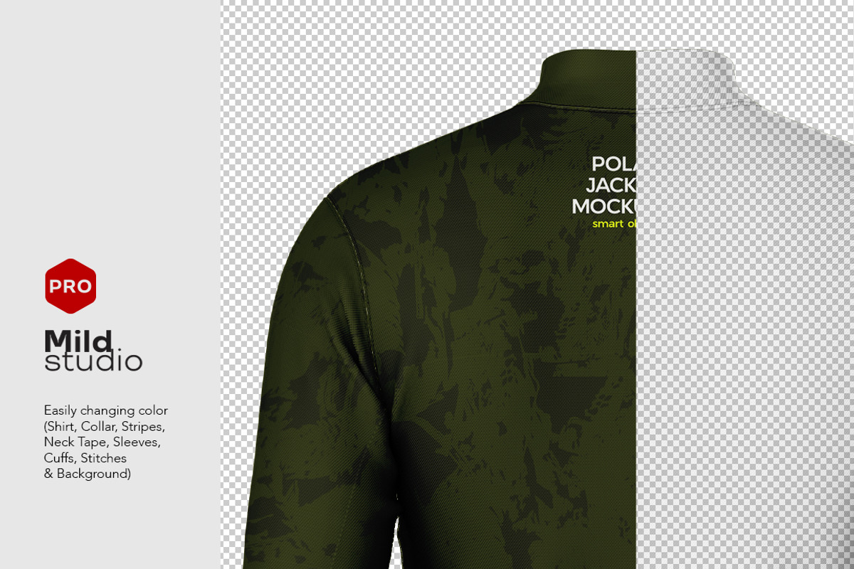 Men's Polar Jacket, a Hoody Mockup by Mildstudio (Photo 7 of 7)