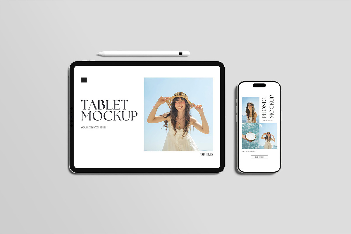 Tablet and Phone Mockup, an iPhone Mockup by Graphiculon (Photo 2 of 11)