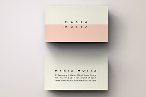 Pink Modern Business Card Template