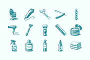 Barbershop Illustration Set, a Work Illustration by ™Creasi (Thumbnail 5 of 6)