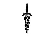Ornamental Dagger Silhouette Bundle, an Object Illustration by Gaye Art (Thumbnail 10 of 15)