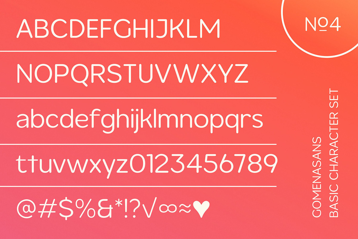 Gomenasans Geometric Rounded Sans, a Sans Serif Font by Glowtype (Photo 11 of 12)