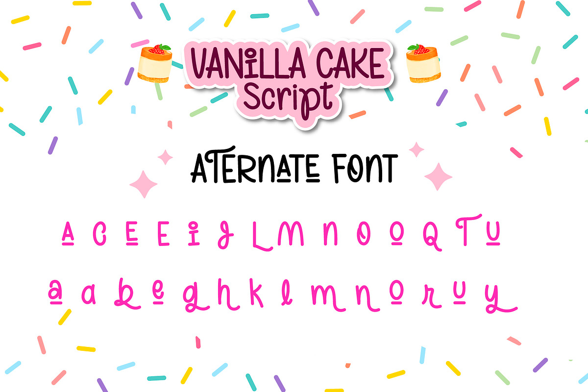 Vanilla Cake, a Font by BBtypeStudios (Photo 7 of 9)