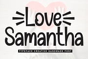 Love Samantha | Script Font, a Script Font by Scratchones (Thumbnail 1 of 9)