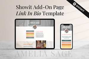 Showit Link In Bio Page Template