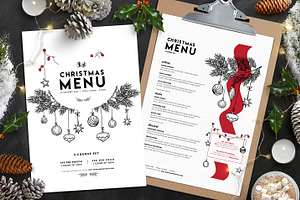 Christmas Menu Template Vol.3