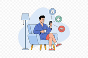E-Commerce Shopping Illustration, a Person Illustration by Partikusi Design (Thumbnail 3 of 3)