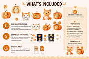 Pumpkin Cat Bundle, a Seasonal Illustration by GoldmoonUA (Thumbnail 5 of 5)