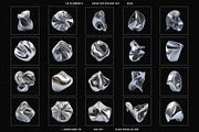 CHROME Design Set 131 Objects, an Object Graphic by Kaleriia (Thumbnail 4 of 12)