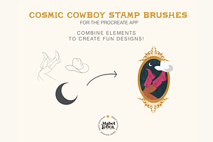 Cosmic Cowboy Stamp Brushes