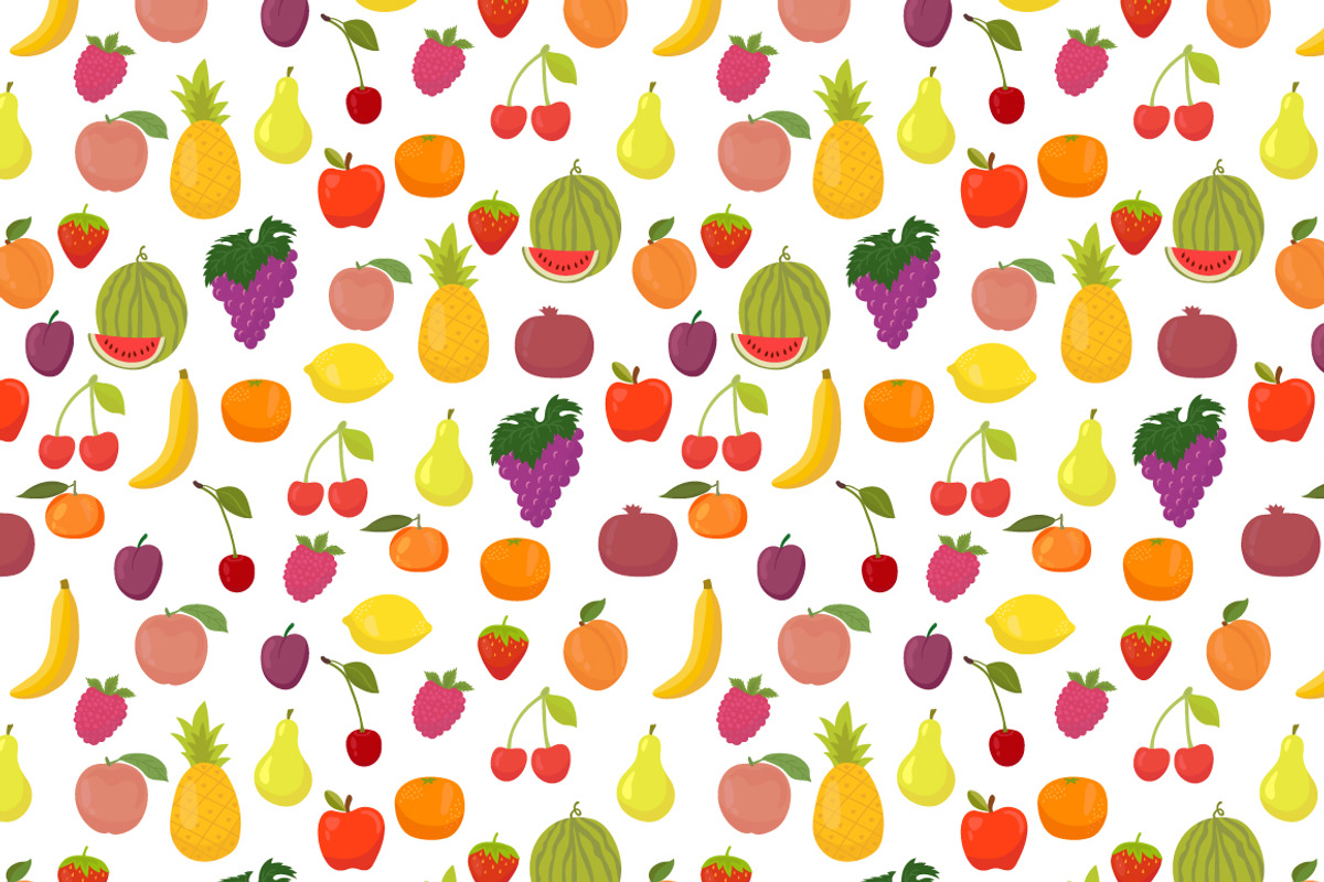 Fresh fruits. Kawaii, a Healthcare Illustration by Helen Sko (Photo 3 of 4)
