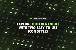 Emerald Icons — 5,000+ Icons, a Solid Icon by Lumina_ui_ux202