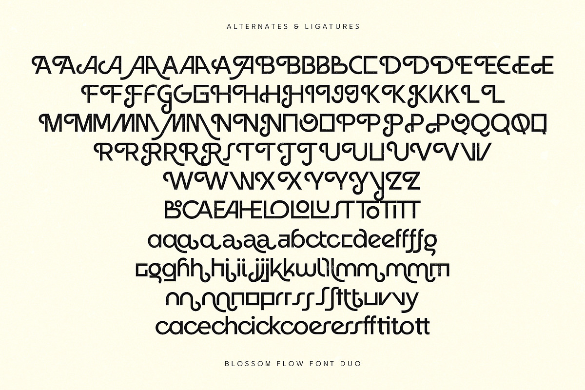 Blossom Flow - Font Duo, a Sans Serif Font by Ivan Rosenberg (Photo 14 of 15)
