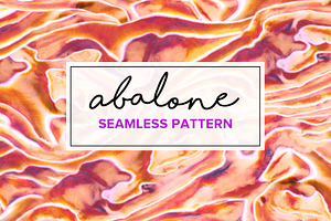 Coral Abalone Seamless Pattern