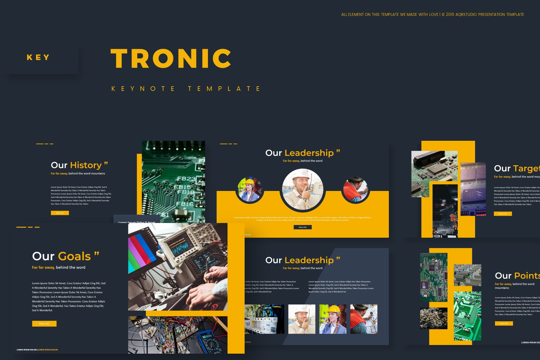 Tronic - Keynote Template, a Presentation Template by AQR Studio