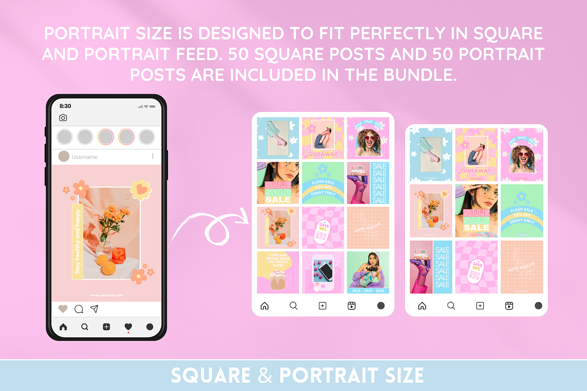 Bright Instagram Templates preview 5