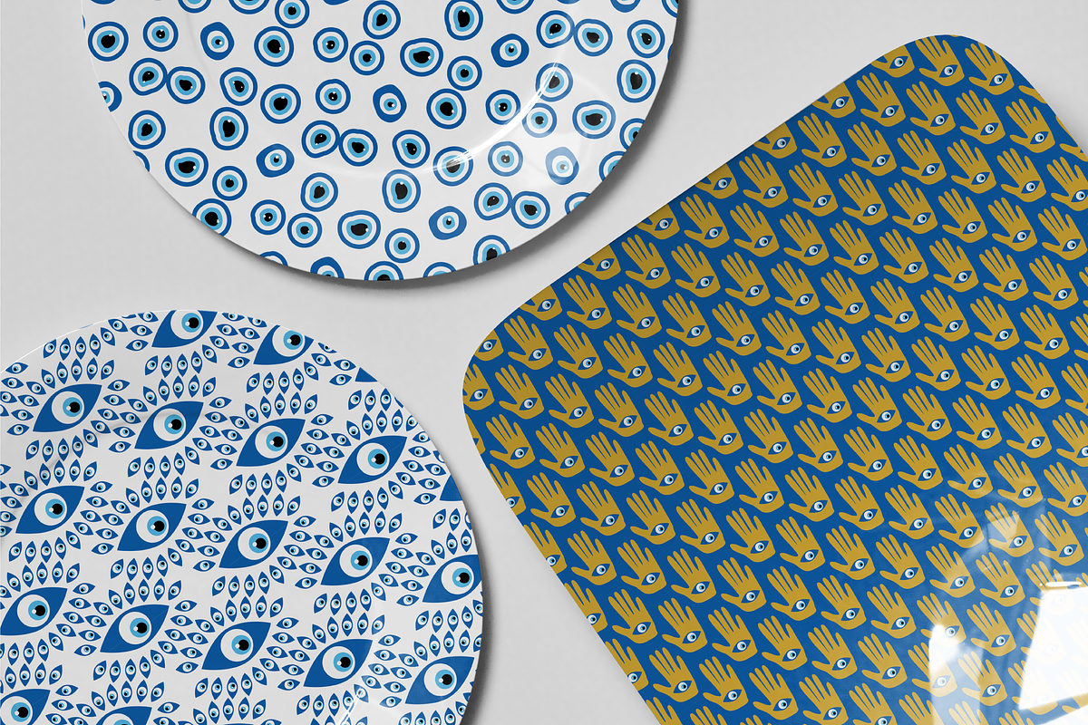 Turkish Evil Eyes Patterns, a Pattern Graphic by Michiru13 (Photo 14 of 23)