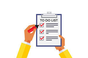 To Do List Or Planning Icon Concept