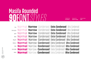 Masifa Rounded Normal, a Sans Serif Font by Hurufatfont (Thumbnail 2 of 13)