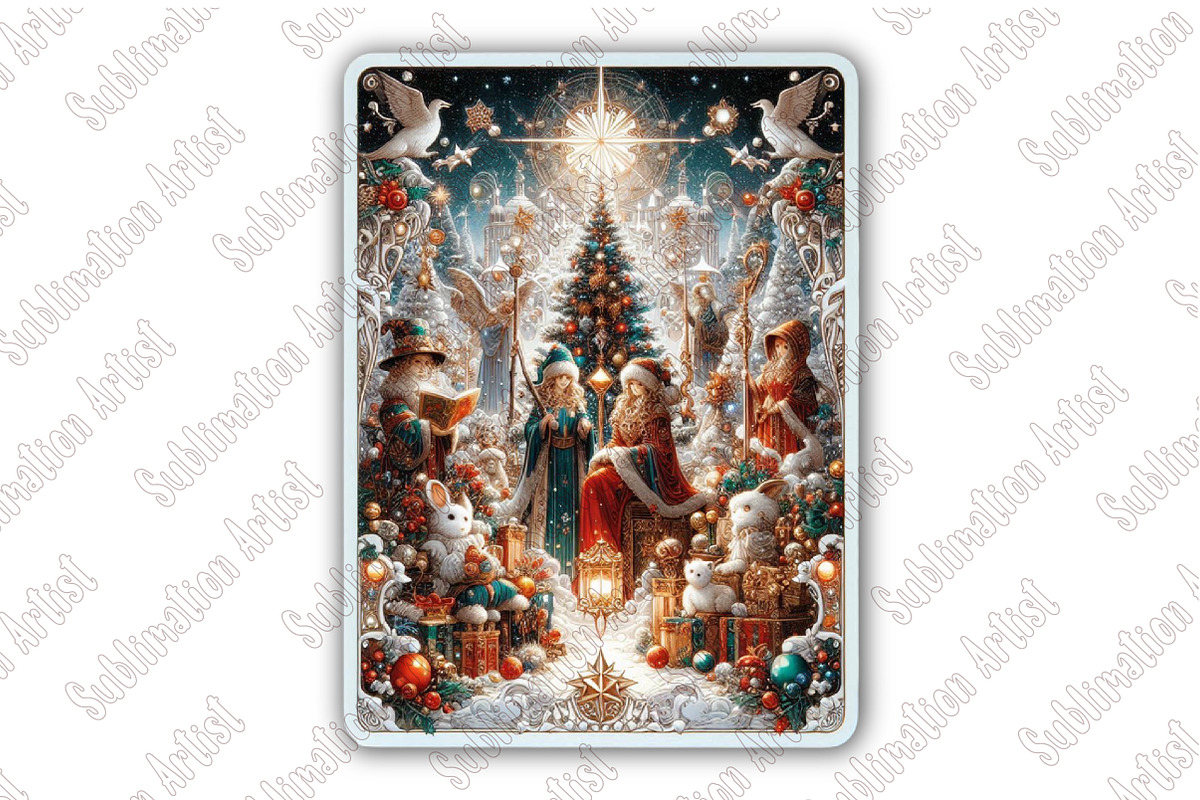Christmas Tarot Card PNG Files, an Illustration by Sublimation Artist (Photo 3 of 3)