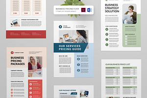 Business Price List Bundle, a Flyer Template by Leaflove