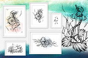 Nautical clip-art line-art graphic, an Animal Illustration by NATASHA CHU (Thumbnail 5 of 16)