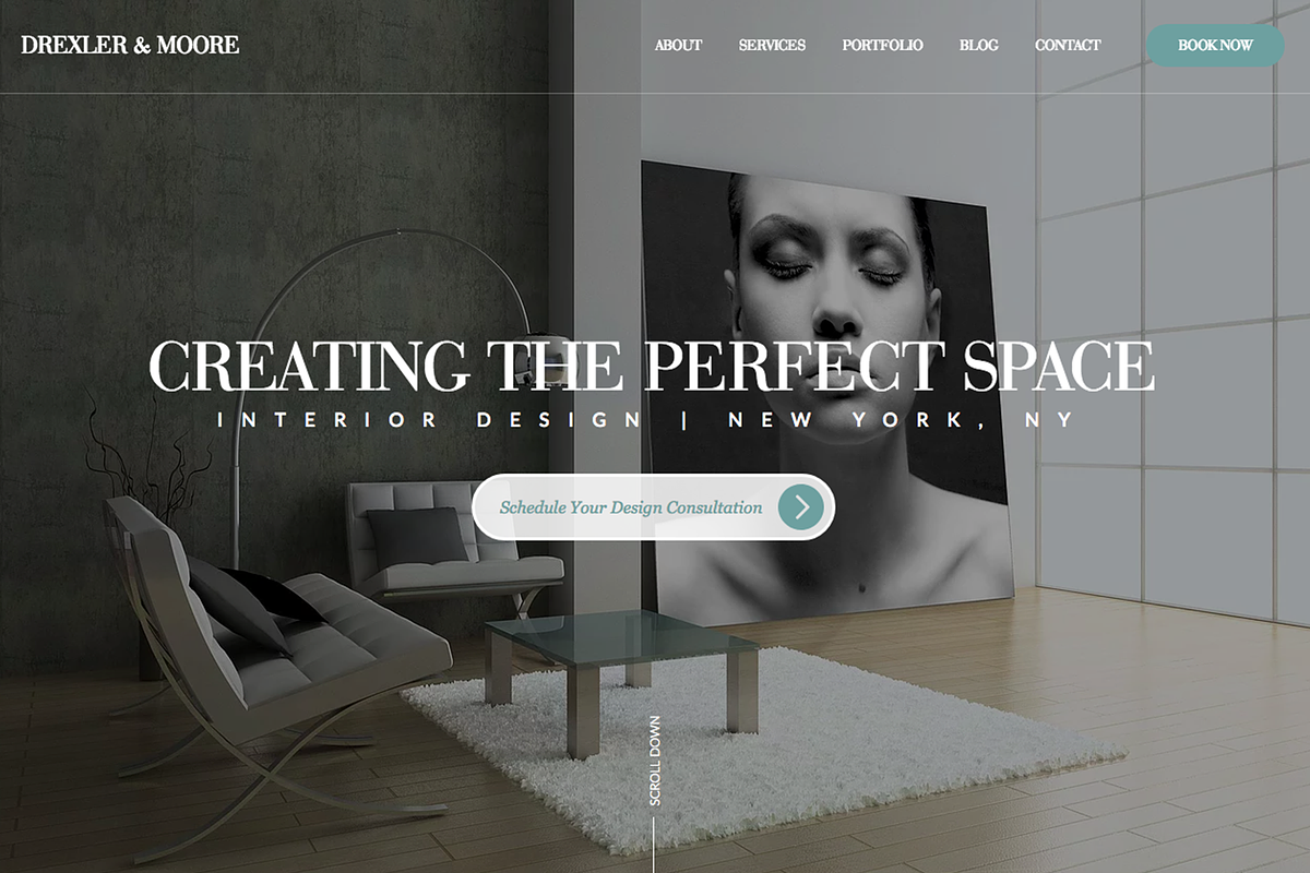 Interior Design Website Template, a Websites & App Template by WIX PRO THEMES (Photo 2 of 2)