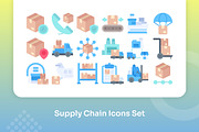Supply Chain Icons Set - Flat, an Icon by Kmg Design (Thumbnail 3 of 3)