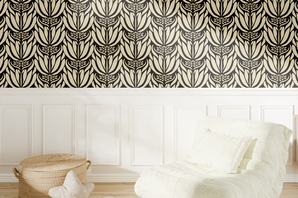 Coffee Colors Pattern, a Wallpaper Graphic by Bloomart Studio (Photo 6 of 6)