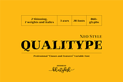 Qualitype Neo, a Serif Font by BULENT YUKSEL (Thumbnail 2 of 28)