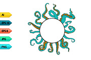 Vector sketch octopus tentacles, an Animal Illustration by julia_musdotter (Thumbnail 7 of 19)