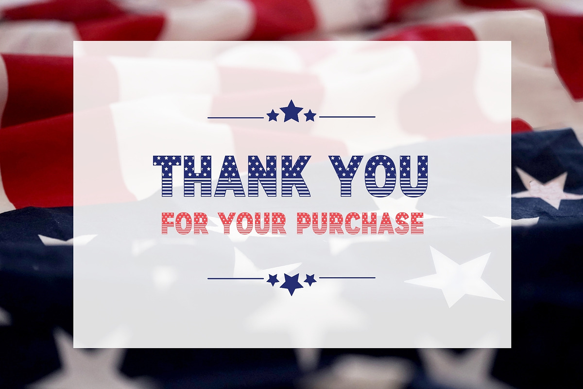 Fox Patriotic font, a Handwritten Font by Fox7 By Rattana (Photo 6 of 6)