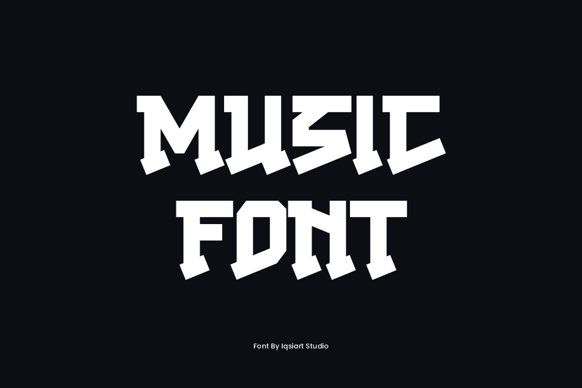 Punk Metos - Music Font, a Slab Serif Font by Iqsiart Studio (Photo 3 of 7)