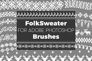Folk Sweater Brushes for Photoshop, a Brush Add-On by SHMEL_Studio (Thumbnail 1 of 7)