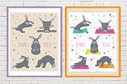 Bunny yoga, an Animal Illustration by pet design shop (Thumbnail 2 of 4)